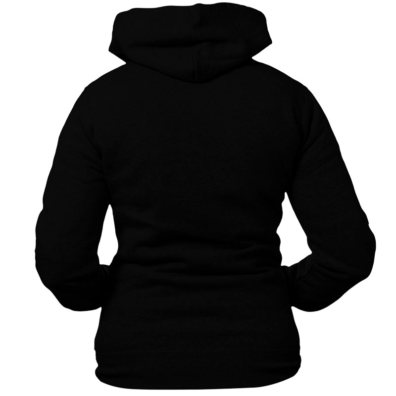 Sudadera Capucha Cremallera Contrastada Mujer Trasero